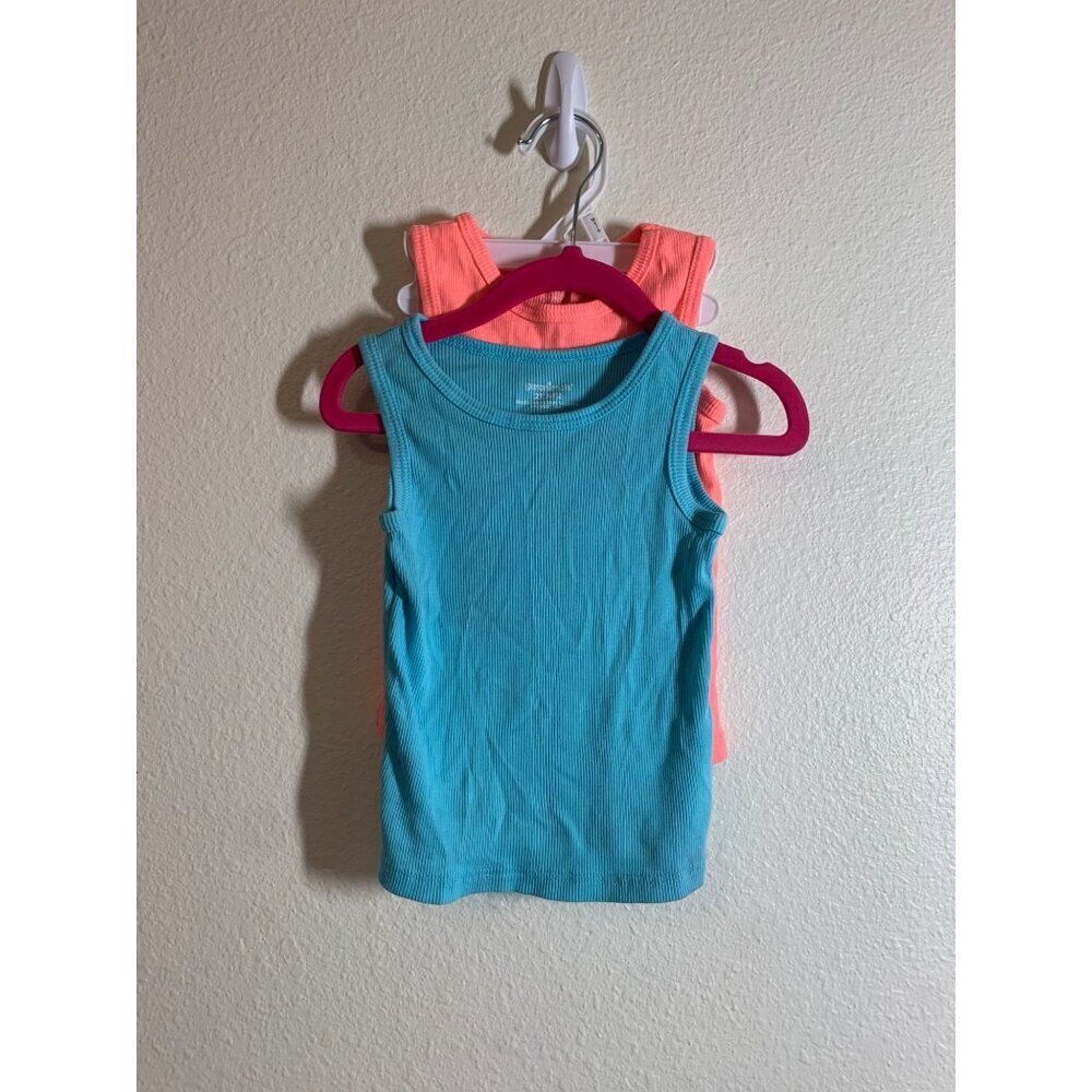 Garanimals 2 Piece Racerback Tank Tops Toddler Girls Size 2T AC1